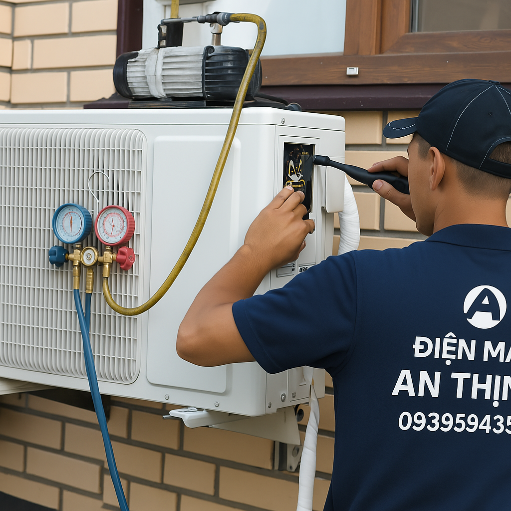 Nap gas máy lạnh  Điện Máy An Thịnh