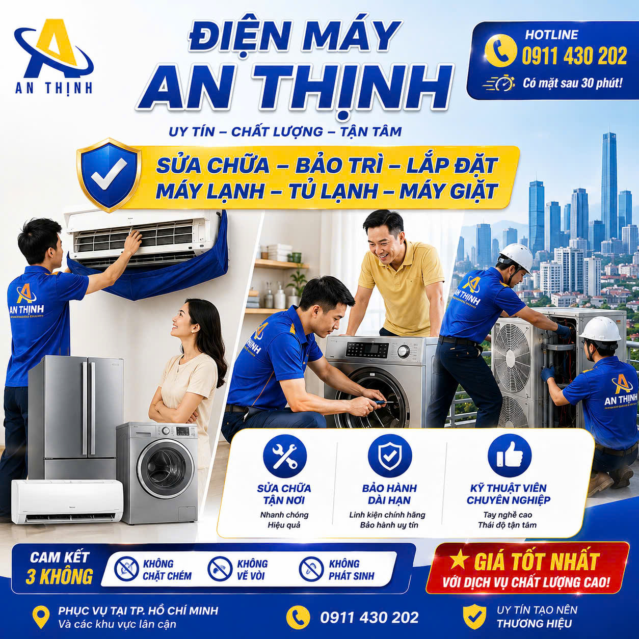 Sửa điện lạnh quận 12 tphcm