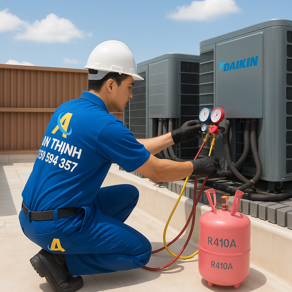 bơm gas máy lạnh quận 12 tphcm