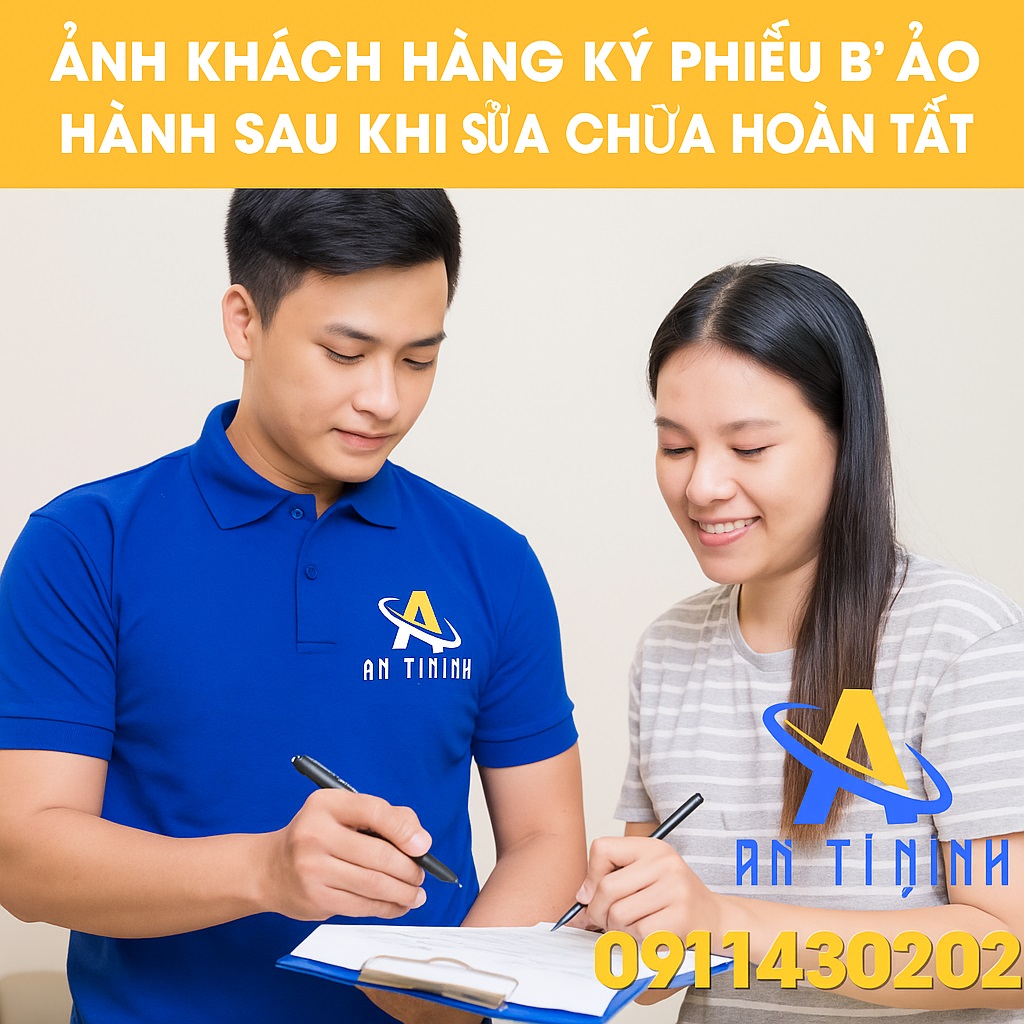 khach-hang-ky-phieu-bao-hanh-dien-may-an-thinh