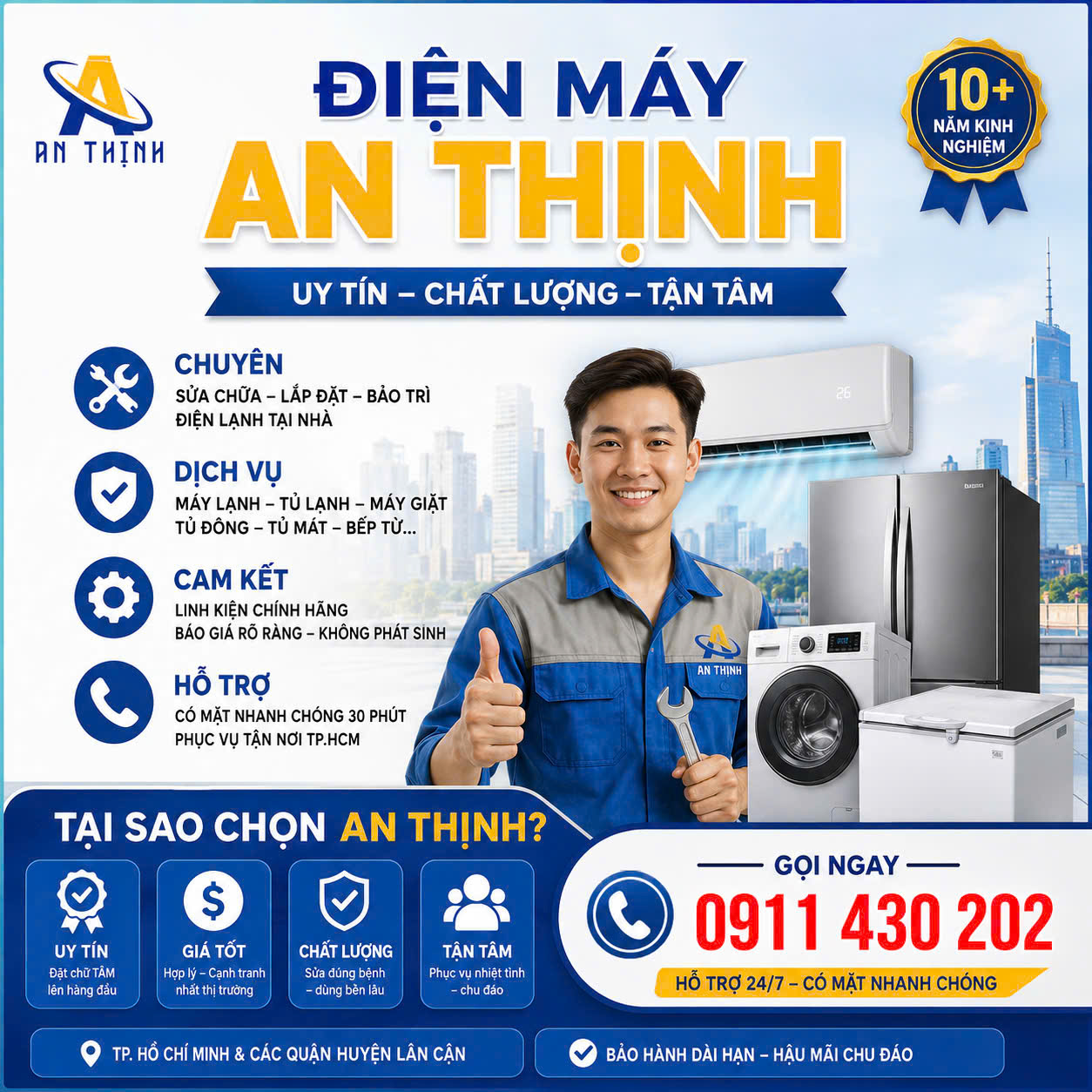 sửa máy lạnh quận gò vấp điện lạnh an thịnh
